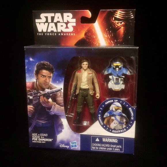 Disney Hasbro Star Wars The Force Awakens Poe Figurine - Picture 1 of 3
